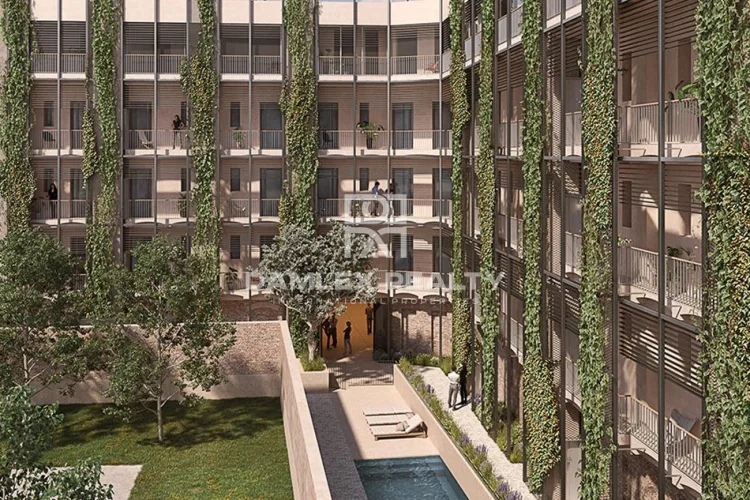 New apartments near the beach in Barcelona.
