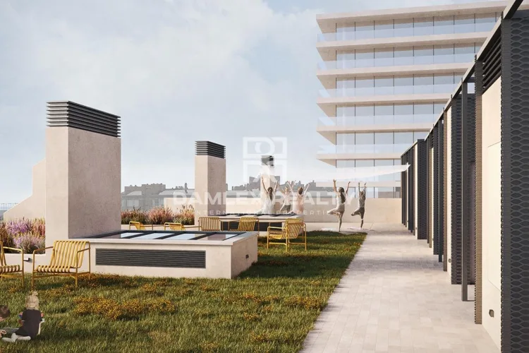 New apartments near the beach in Barcelona.