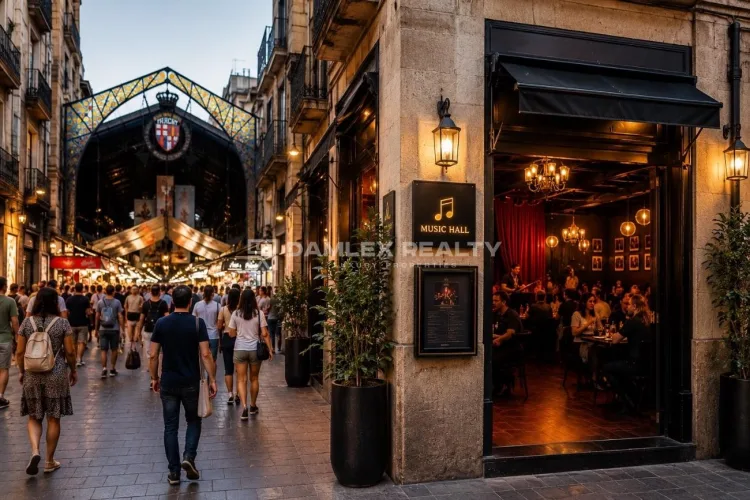 Commercieel vastgoed met een vergunning voor live muziek nabij La Boqueria – een zeldzame investeringskans