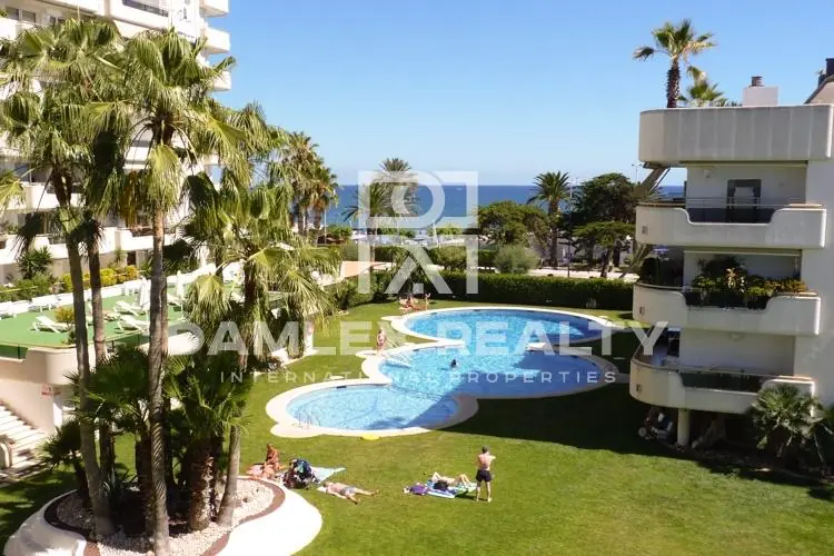 Apartments on the seafront in Sitges.